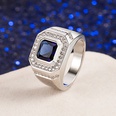 zircon emerald European and American blue crystal ring jewelrypicture18